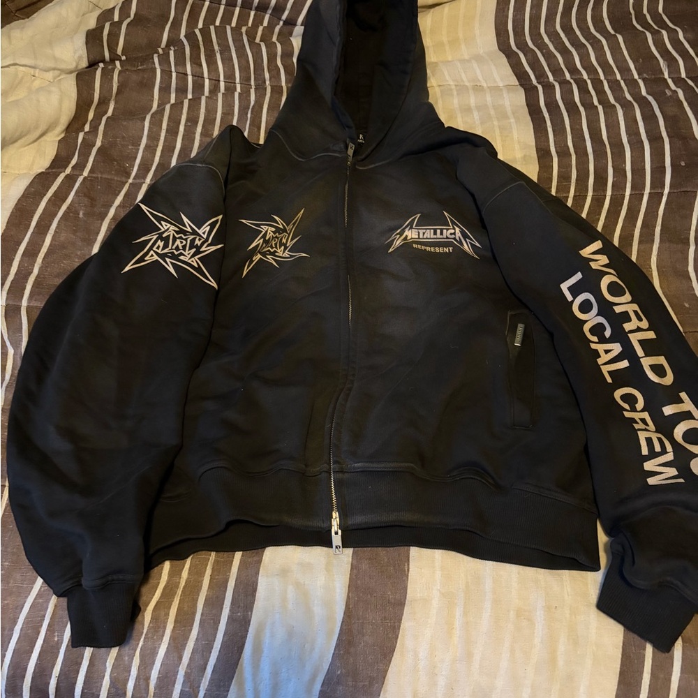 Black Zip-Up Hoodie